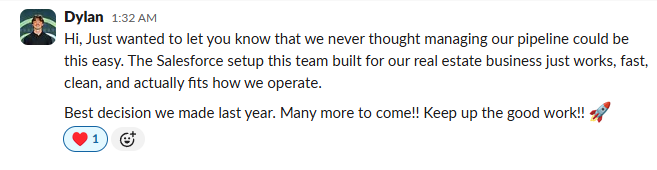 Dylan testimonial